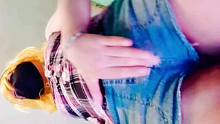 petite latina tranny slut maddy diamond fucks shaved ass with corn till she cums!!