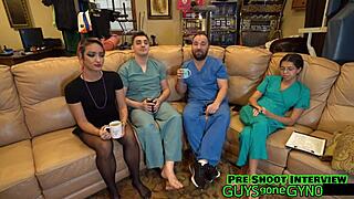 human guinea pigs get humiliated by nurse daddy in hospital roleplay backstage