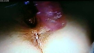 Blindfolded bound mature wife moans from rabbit dildo fucking