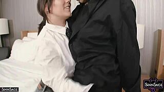 omg sinn sage straps on her dildo to drill ariella ferrera's juicy pussy and her friends in wild lezdom orgy 😏👯‍♀️