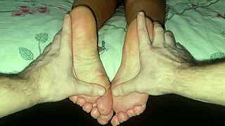 stepmom's intriguing foot massage
