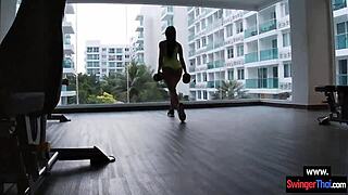 thai gym babe workouts lead to hotel room hardcore pounding right?