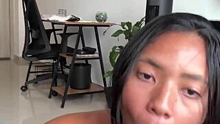 imagine starting your day with this amateur couple's exotic deepthroat cock worship close up