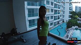 thai gym babe workouts lead to hotel room hardcore pounding right?