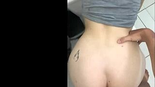 AMAZING STEPSISTER BATHROOM CREAMPIE - BENT OVER DOGGYSTYLE POUNDING TIGHT LATINA PUSSY!