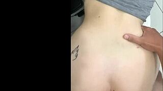 AMAZING STEPSISTER BATHROOM CREAMPIE - BENT OVER DOGGYSTYLE POUNDING TIGHT LATINA PUSSY!