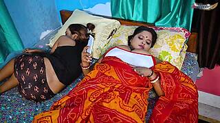 Desi Boyfriend Pounds Girlfriend's Mom Hardcore