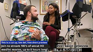 minnie rose deepthroats cock backstage before creampie blast in latex domination