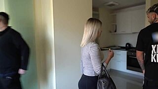 Muscular Big Ass Blonde Takes Rough Anal Creampie Doggystyle Deep