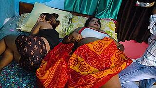 Desi Boyfriend Pounds Girlfriend's Mom Hardcore