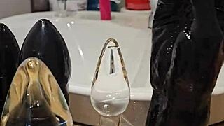 Redhead Slut Huge Anal Sextoy Orgasm Fuck