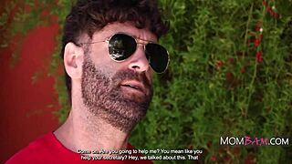 Ebony stepmom gets revenge on cheating dad using my cock