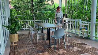 little did the tied-up babe know, her bound body was set up for total obedience and teasing