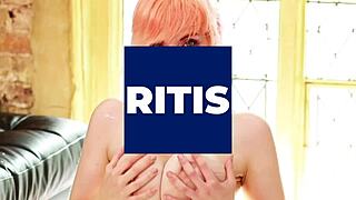 Two British Redhead Teens Flash and Lick Each Other's Small Tits and Pussies