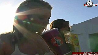 blonde brunette 18+ lesbians finger lick pussies double dildo fuck emotional frenzy