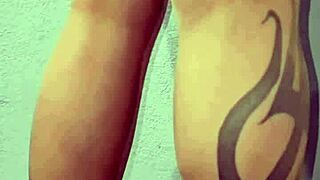 wanna see this cute cocktease in heels and pantyhose play with small cock?