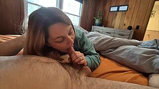 Blonde Housewife's Creampie Doggystyle Interrupted by Family Dog on Sextape!