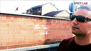 Heart-Pounding Rescue Turns to Big Tits Brunette's Wild Bent-Over Fuck and Facial Cumshot