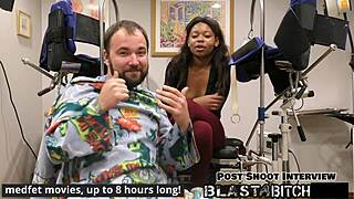 minnie rose deepthroats cock backstage before creampie blast in latex domination