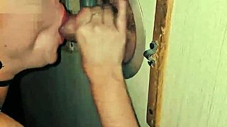 damn i sucked that huge cock at the glory hole in the swing house and he exploded in my mouth