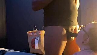 gracie deepthroats gamer boyfriends monster cock while friends watch?