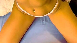 latina wife teases with toy plug and solo play at home