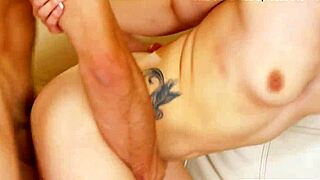 Tattooed Stepsister's Tight Pussy Banged in Taboo Ride