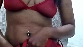married woman strips bare and teases sensually