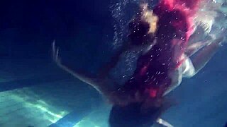 imagine us russian lesbians kissing underwater by the pool