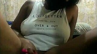 first time squirting wet everything big pussy ebony amateur masturbation orgasm