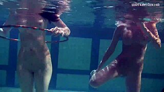 imagine us russian lesbians kissing underwater by the pool
