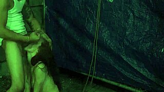 Bound teens deepthroat fuck machine in rough outdoor public orgy bondage