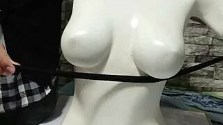 peruvian girl learns bdsm tutorial on tying her own boobs tight