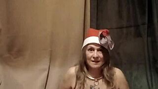 french milf slave strips teases slaps tits with magicwand orgasm