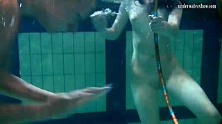 imagine us russian lesbians kissing underwater by the pool