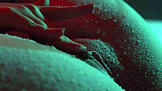 Snow Covers My Tits and Pussy Close Up