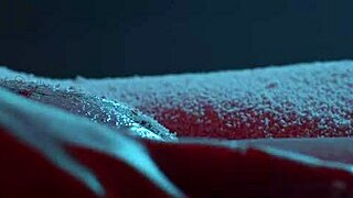 Snow Covers My Tits and Pussy Close Up