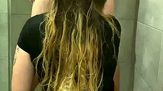 yo stepbro catches olivia bay showering with big tits and pounds her bent over