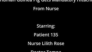 Nurse straps hitachi vibrator to patient 135 forcing endless squirting orgasms
