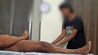 spa lady you shocked by my huge cock flashing during your massage huh?