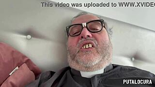 putalocura has latina lia ponce punished and fucked hard by padre damian