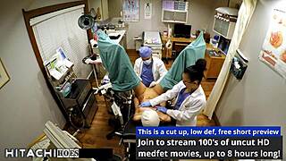 Nurse straps hitachi vibrator to patient 135 forcing endless squirting orgasms