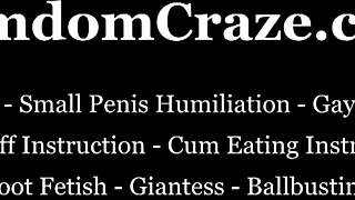 Mistress owns pathetic slave pov with total bdsm domination and humiliation