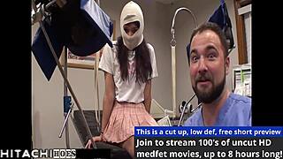 Nurse straps hitachi vibrator to patient 135 forcing endless squirting orgasms