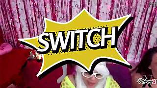 Why settle for one when Maxine X, Nicky Rebel and Nova Cane devour two cocks in orgy?