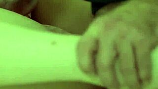 foster uncovers busty cuban milf's big ass secrets bent over bed. jeans drop for steamy doggystyle riding session