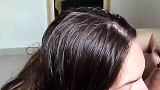 Blonde Big Ass Girlfriend Sucks Husband's Friend Deep