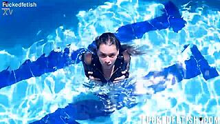 i dive underwater into jessica bunny's wet latina ass and passionate pussy