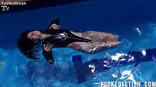 i dive underwater into jessica bunny's wet latina ass and passionate pussy