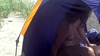 yo caribbean milf fucked public by bbc on nude beach hubby films voyeurs stare